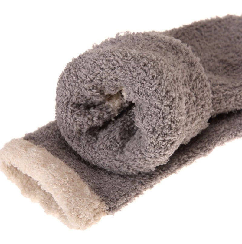Komorebi Azue Fuzzy Warm Slipper Socks Women Super Soft Microfiber Cozy Sleeping Socks 6 or 5 Pairs (5 Pairs Patchwork Pink) - Image 5